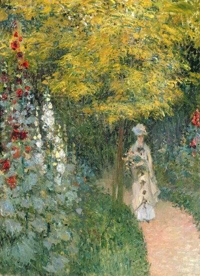 ローズガーデン、1876 作： Claude Monet